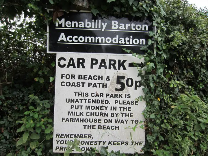 Car park menabilly