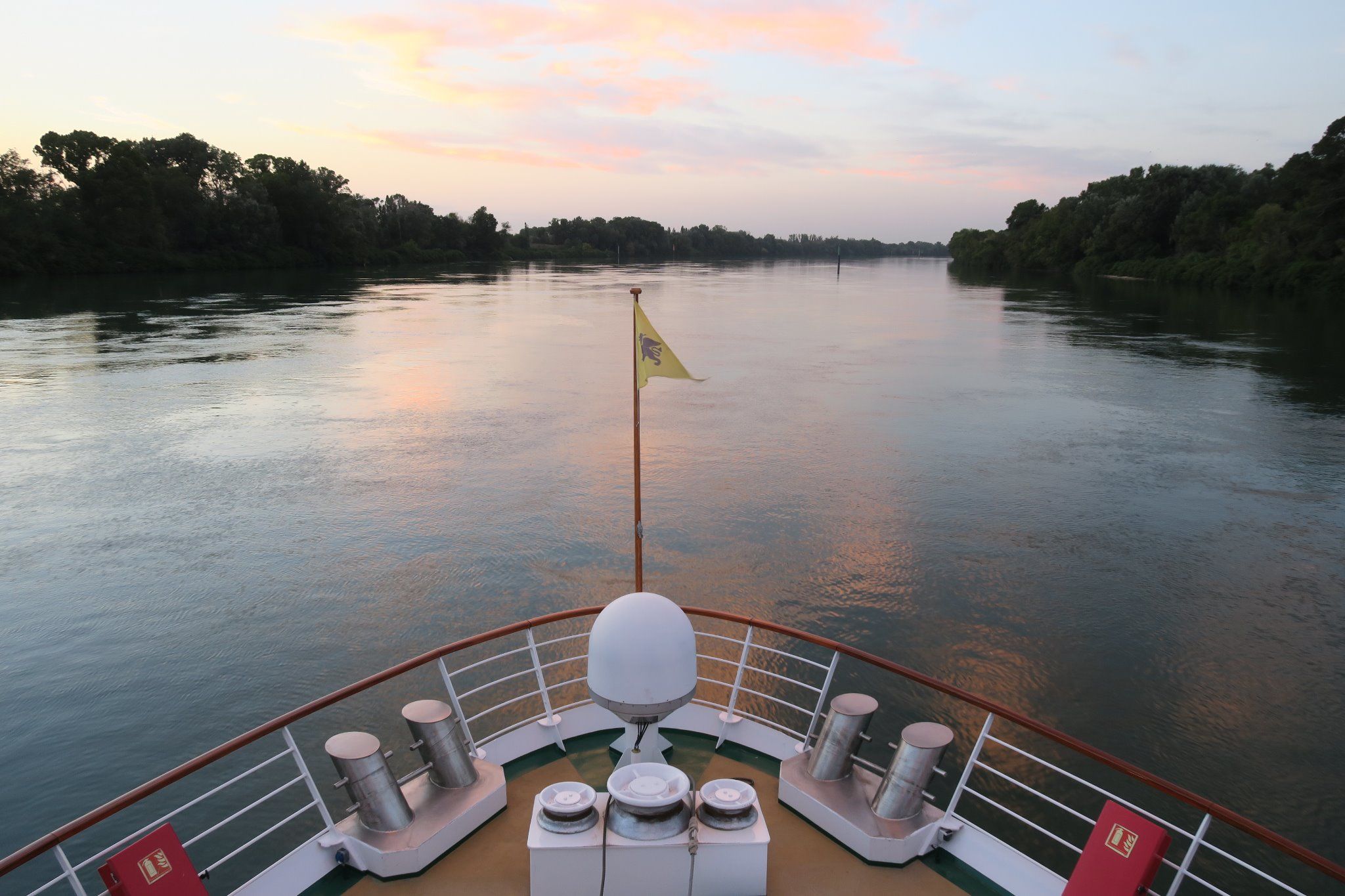 Abendstimmung an Bord der Arosa Luna