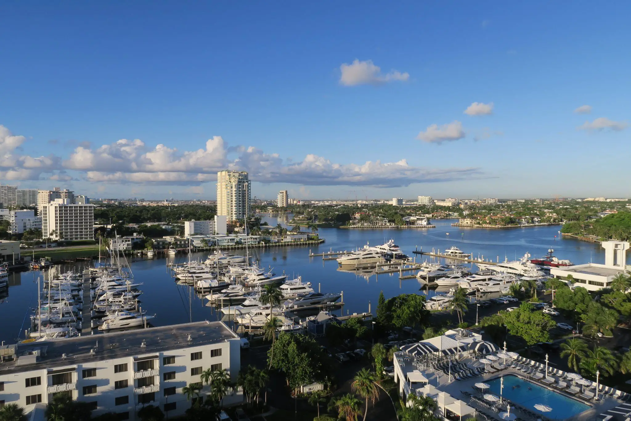 Blick aus dem Fenster Hotel Bahia Mar Fort Lauderdale Marina
