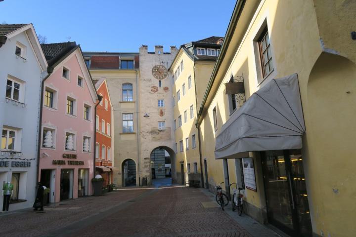 Bunte Häuser in Bruneck