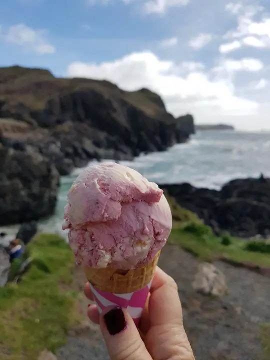 Clotted Cream Eis in Cornwall