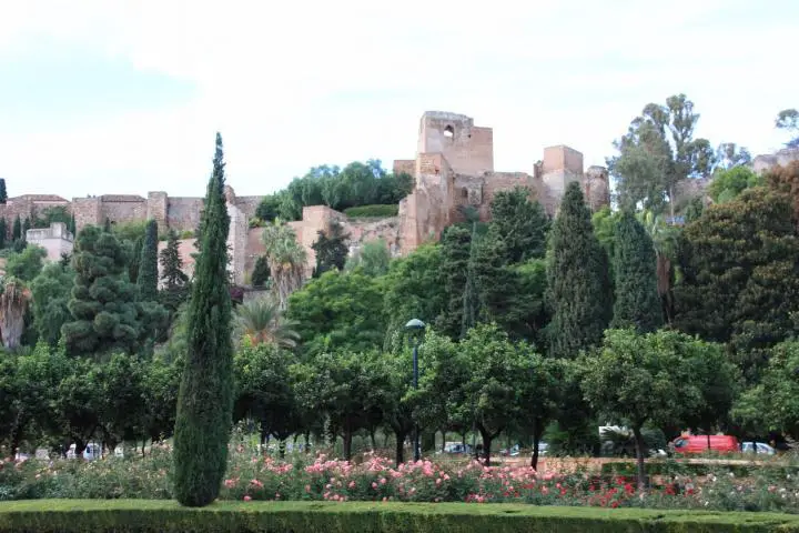 Blick auf die Alcazaba von Málaga