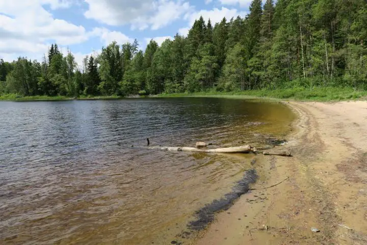 Einsamer Strand bei Isaberg, Schweden, Smaland