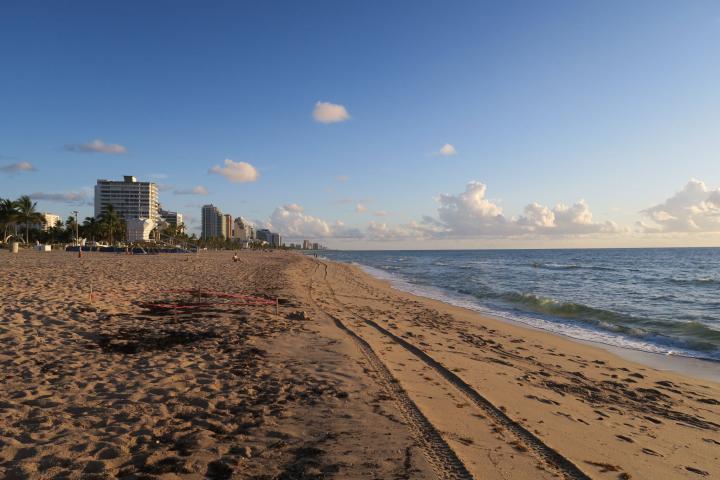 Strand vor dem Hotel Bahia Mar in Fort Lauderdale Beach