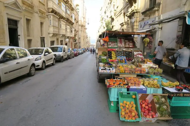 Gemüsestand in Valletta