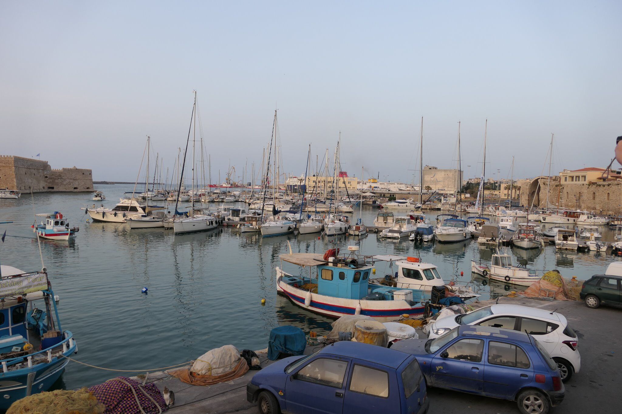 Abendstimmung am Hafen von Heraklion