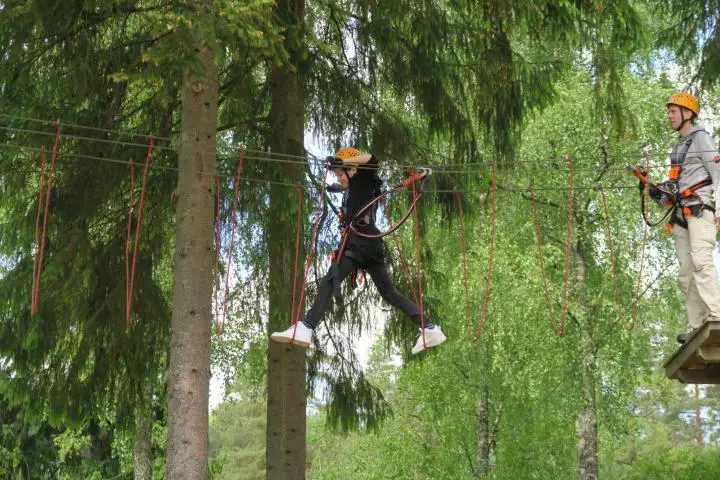 Hochseilgarten Isaberg, Smaland mit Kindern