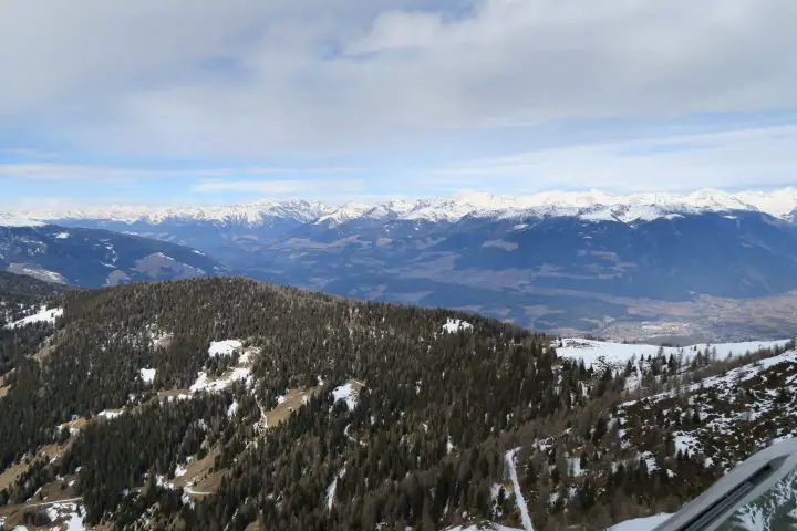 Blick von der Terrasse des MMM Corones, Kronplatz, Südtirol