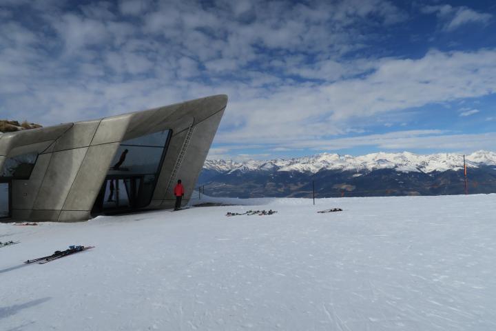 MMM Corones, Kronplatz, ohne Ski ins Skigebiet