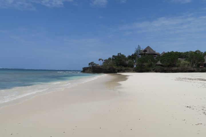 Strand von Chale Island, Kenia mit kindern