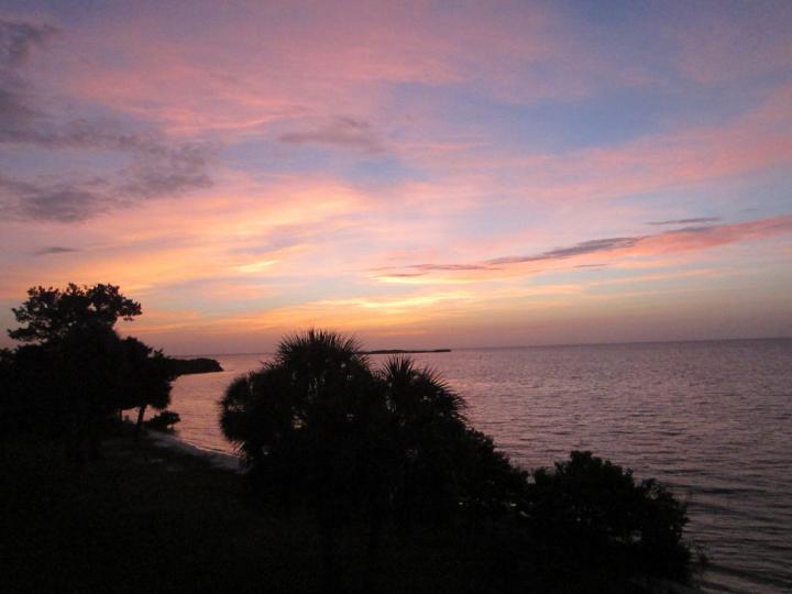 Sonnenaufgang Old Fenimore Mill, Cedar Key, Florida