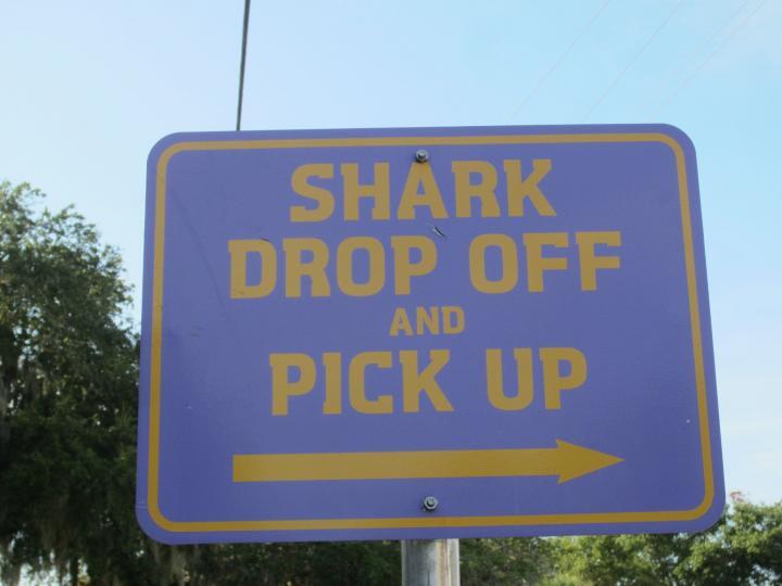 Schild in Cedar Key, Florida