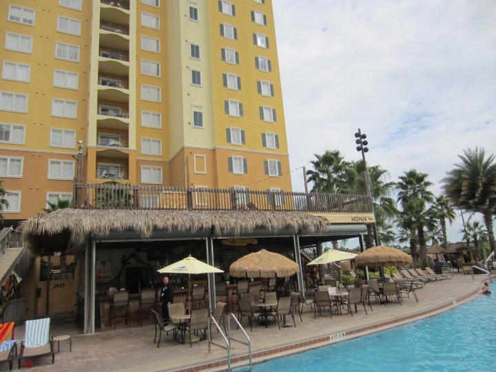 Das Piratenschiff im Pool im Lake Buena Vista Resort Village and Spa in Orlando, Florida