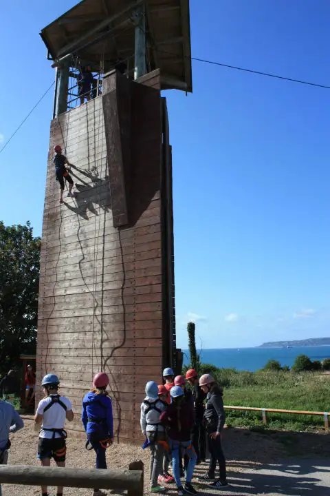 Abseiling English Adventure Camp Osmington Bay PGL