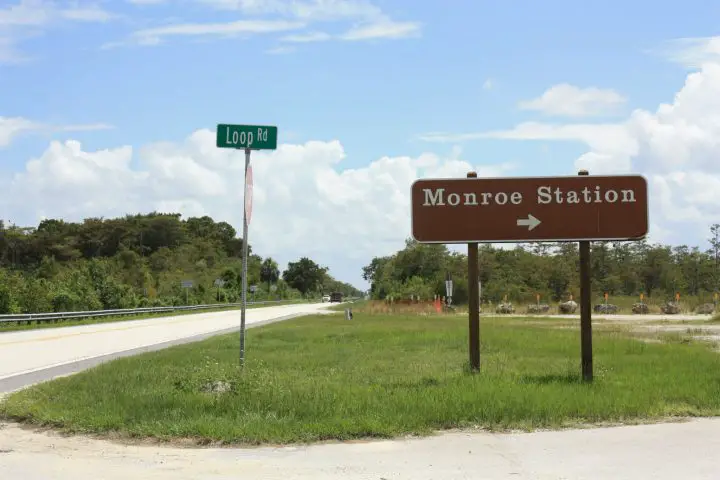 Loop Road Schild, Everglades, Florida