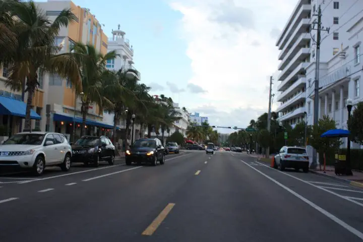 Ocean Drive in Miami Beach, Florida