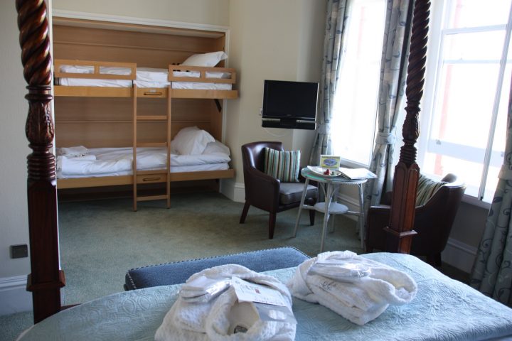Familienzimmer im The Headland Hotel, Newquay, Cornwall, Fistral Beach, Cornwall mit Kindern