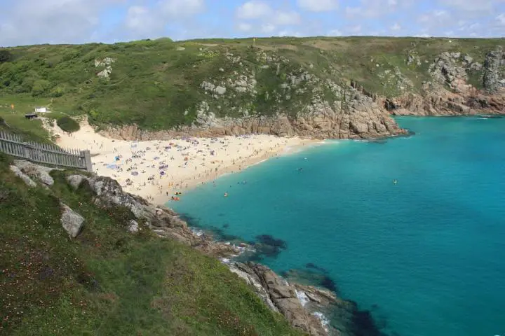 Porthcurno, die schönsten Aussichtspunkte in Cornwall