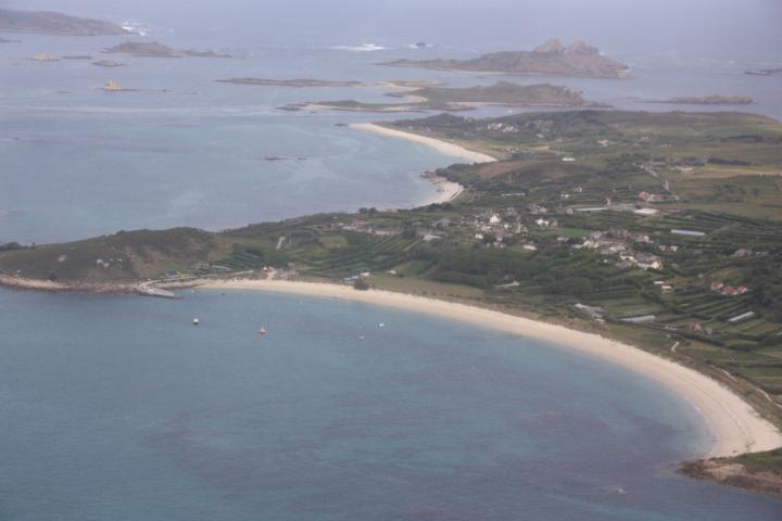 St. Mary's Isles of Scilly from above