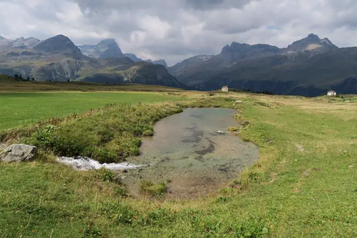 Landschaft auf dem Weg zu Cotti Agricultura, Alpflix