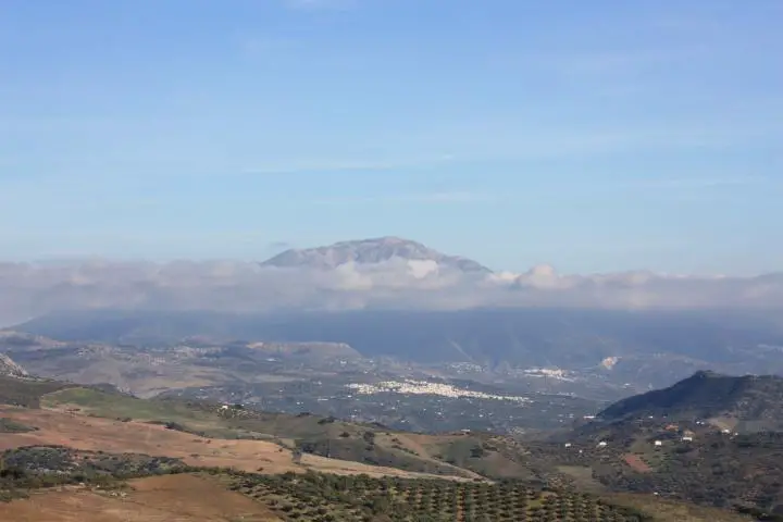 Landschaft der Axarquia bei Alfarnatejo