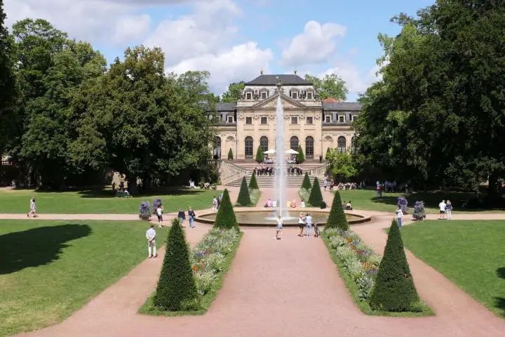 Schlossgarten Fulda Blick auf die Orangerie
