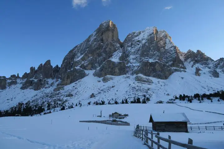 Blick vom Würzjoch auf den Peitlerkofel