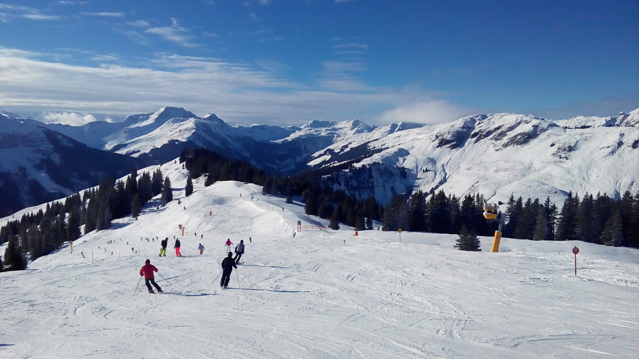 Eindruck vom Skigebiet Saalbach Hinterglemm