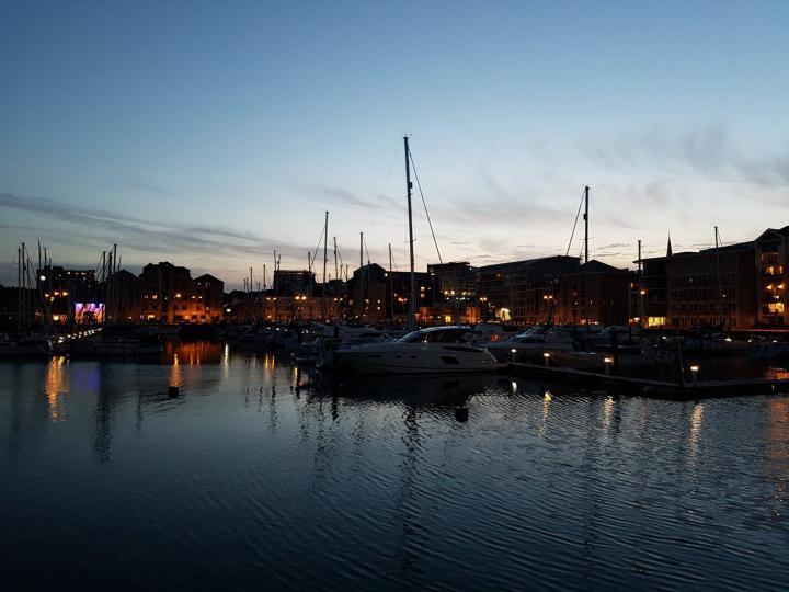 Abendstimmung am Hafen von Plymouth