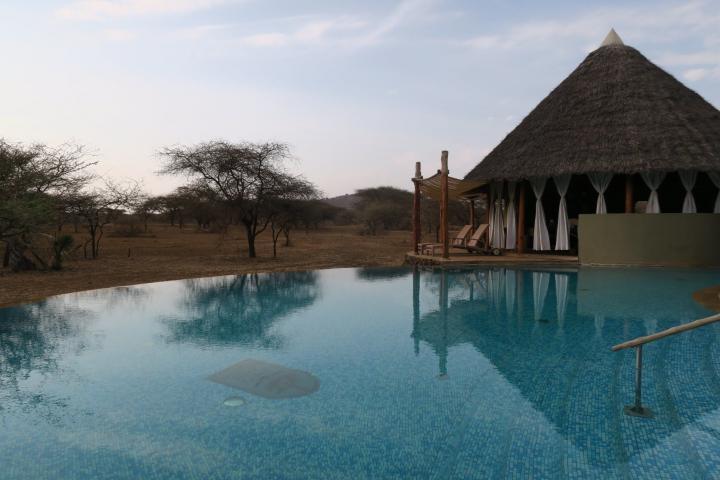 Pool im Severin Safari Camp, Kenia mit Kindern