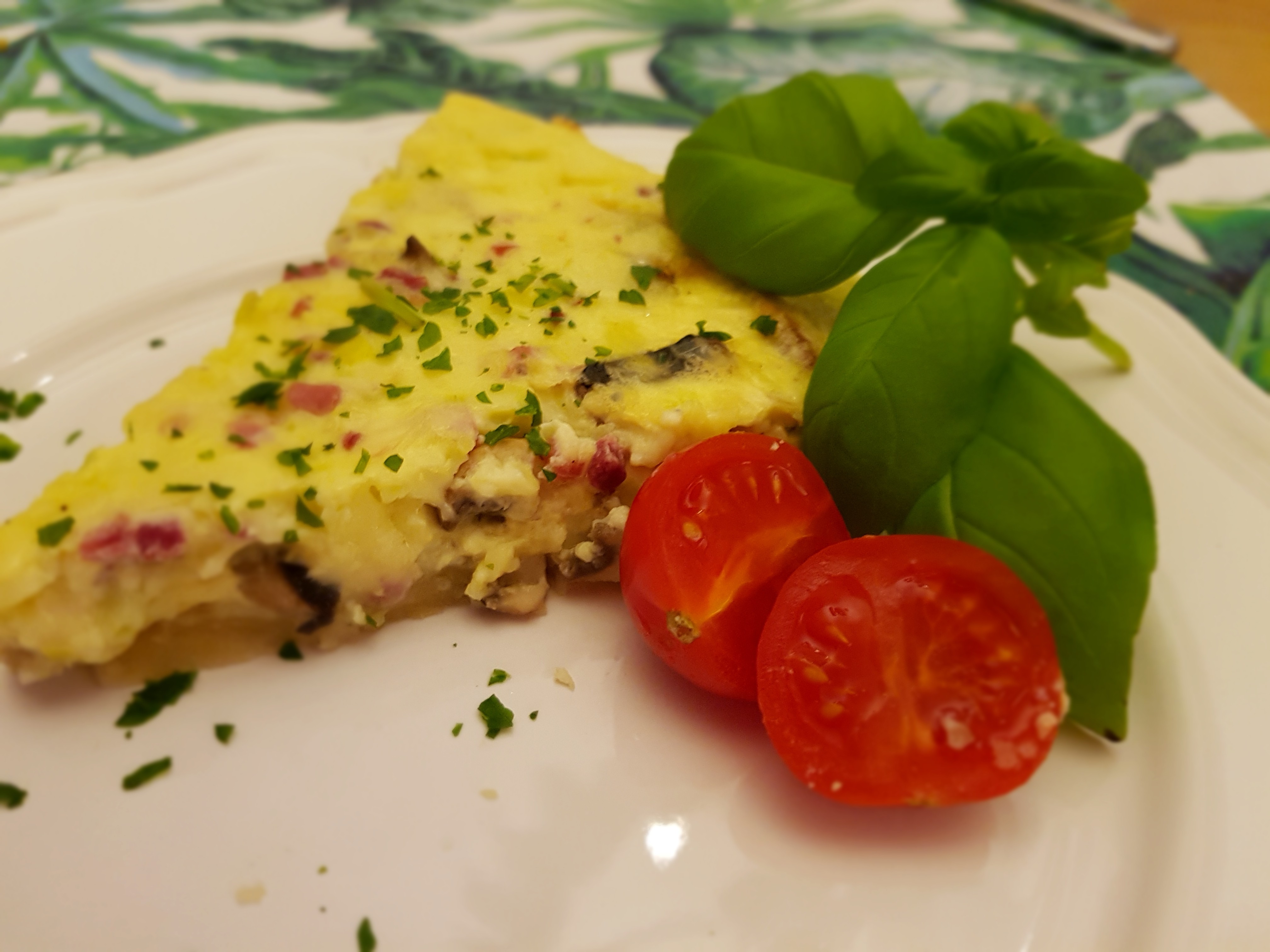 Quiche mit Champignons