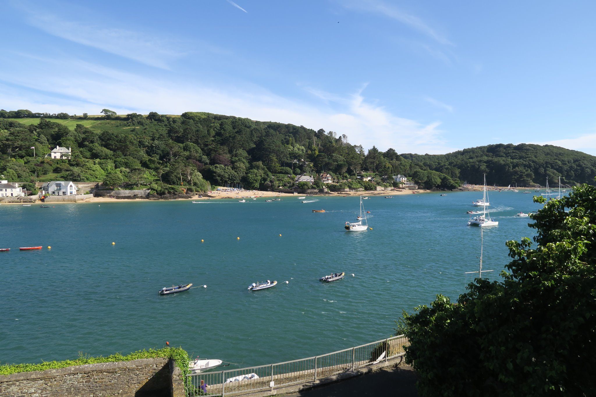 Blick von Salcombe auf das Meer