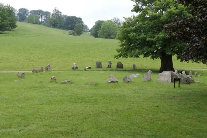 Steinkreis im Park von Stonor House