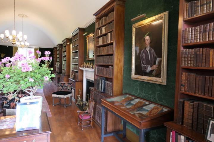 Die Bibliothek in Stonor House
