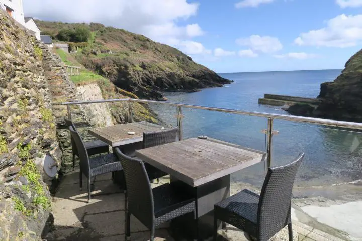Balkon mit Aussicht in Portloe