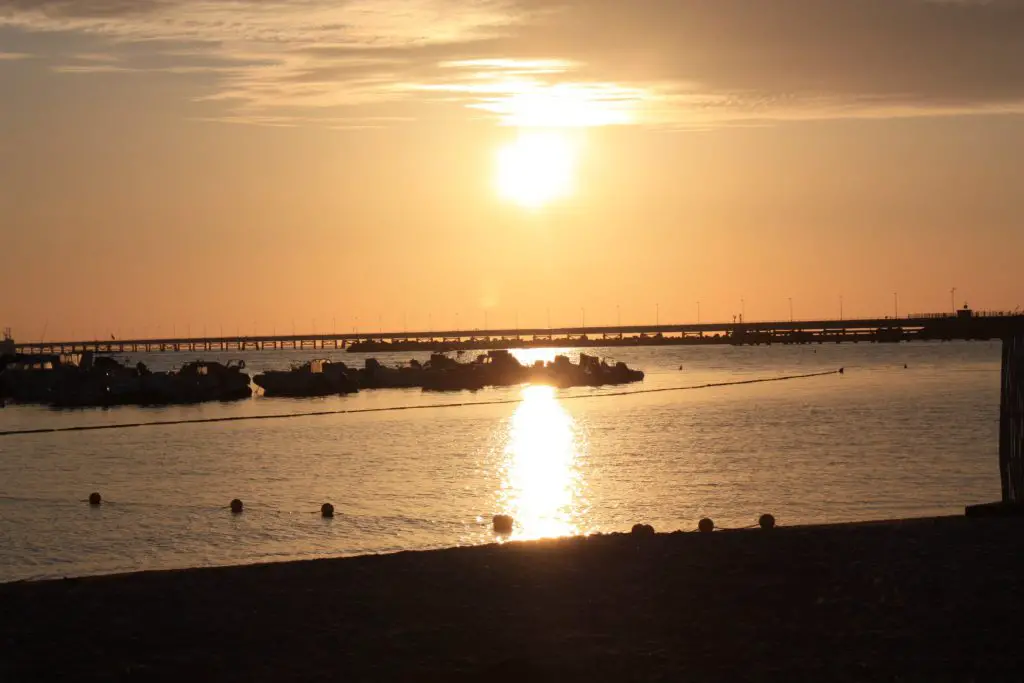 Sonnenuntergang am Strand von Vada